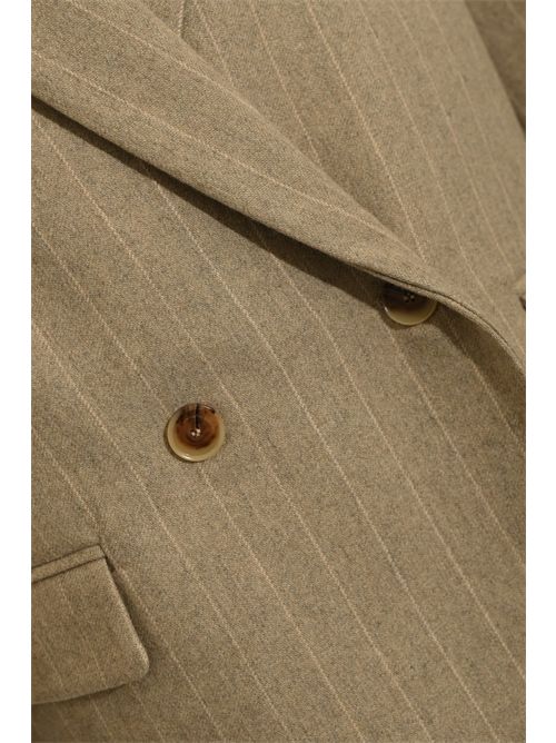 Giacca in misto cashmere gessato Liviana Conti | F5WL40GES-T